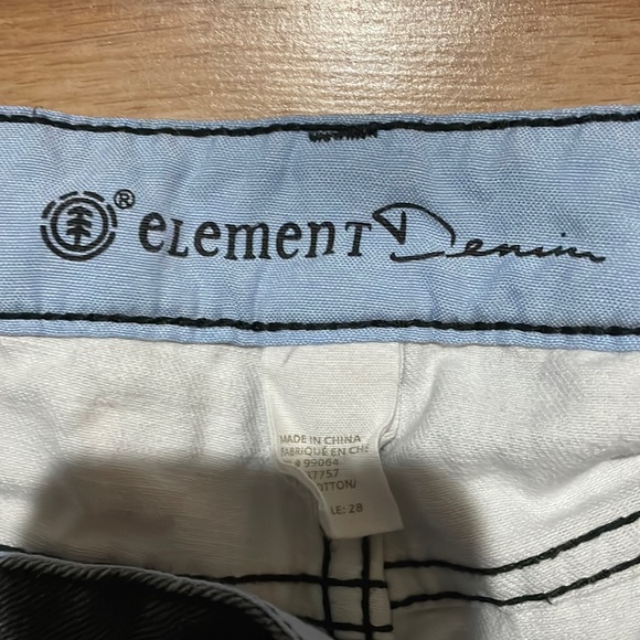 Elemental Black with pattern denim shorts - Picture 2 of 3